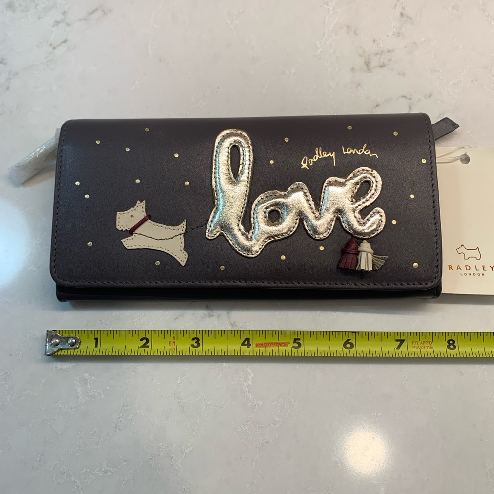 NEW Radley London Scottie Dog Love Plum Wallet - Picture 4 of 7